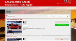 Desktop Screenshot of lalosautosales.com